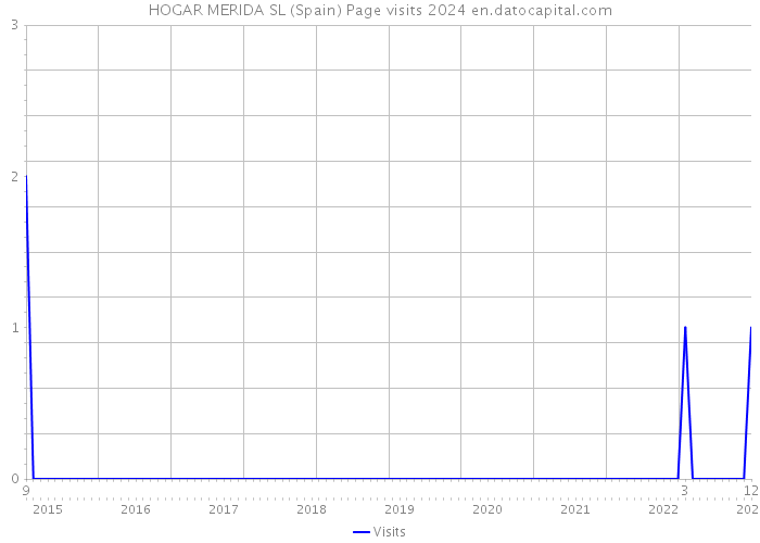 HOGAR MERIDA SL (Spain) Page visits 2024 