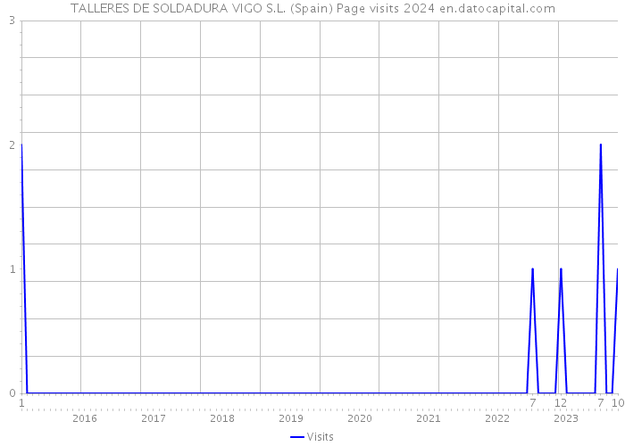 TALLERES DE SOLDADURA VIGO S.L. (Spain) Page visits 2024 
