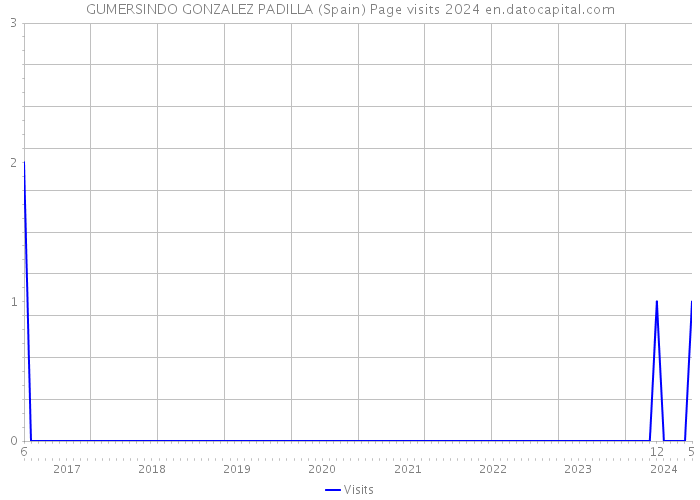GUMERSINDO GONZALEZ PADILLA (Spain) Page visits 2024 