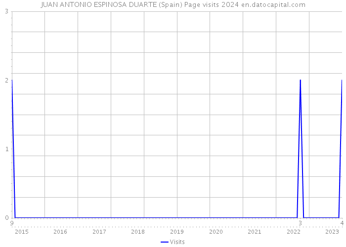 JUAN ANTONIO ESPINOSA DUARTE (Spain) Page visits 2024 
