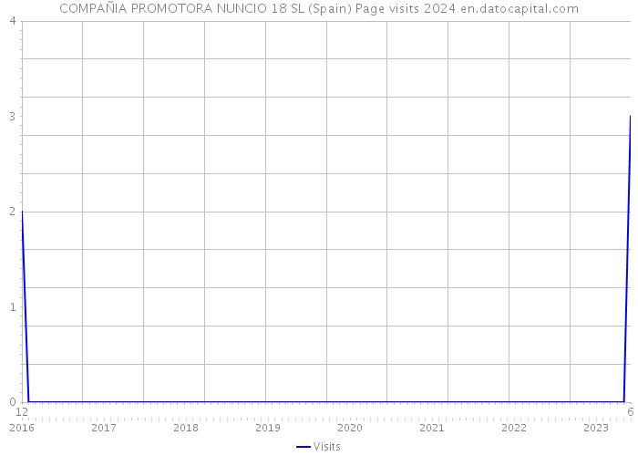 COMPAÑIA PROMOTORA NUNCIO 18 SL (Spain) Page visits 2024 