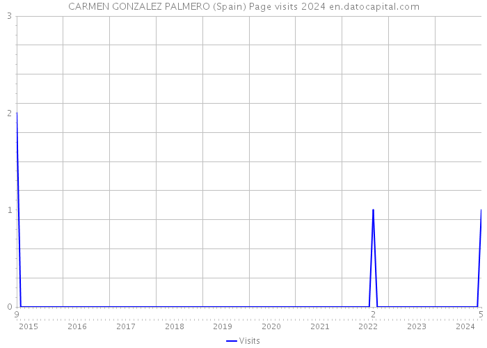 CARMEN GONZALEZ PALMERO (Spain) Page visits 2024 