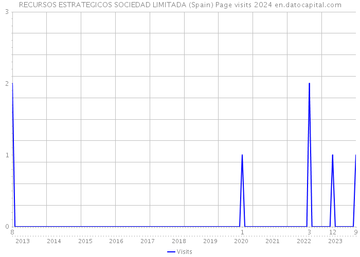 RECURSOS ESTRATEGICOS SOCIEDAD LIMITADA (Spain) Page visits 2024 