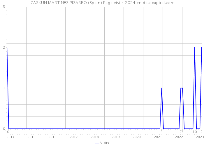 IZASKUN MARTINEZ PIZARRO (Spain) Page visits 2024 