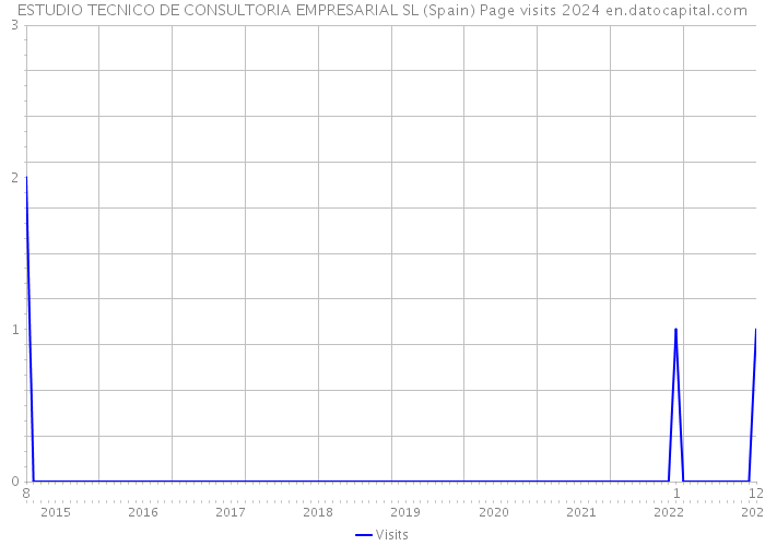 ESTUDIO TECNICO DE CONSULTORIA EMPRESARIAL SL (Spain) Page visits 2024 