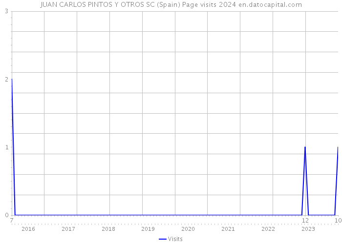 JUAN CARLOS PINTOS Y OTROS SC (Spain) Page visits 2024 