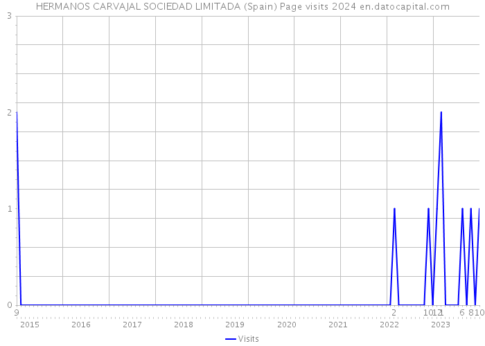 HERMANOS CARVAJAL SOCIEDAD LIMITADA (Spain) Page visits 2024 