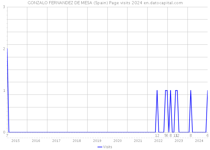 GONZALO FERNANDEZ DE MESA (Spain) Page visits 2024 