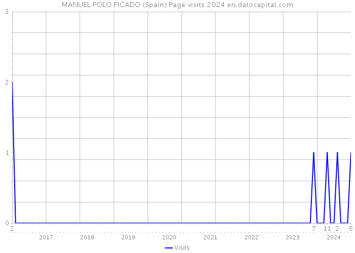 MANUEL POLO PICADO (Spain) Page visits 2024 