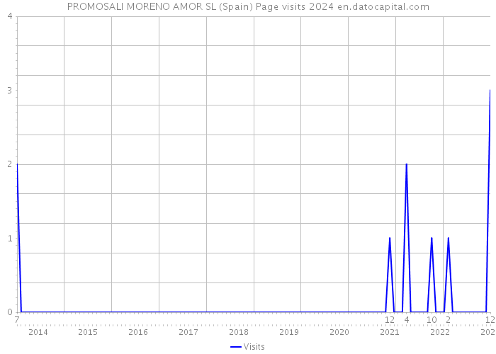 PROMOSALI MORENO AMOR SL (Spain) Page visits 2024 
