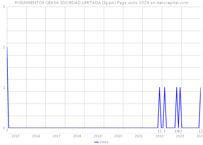 RODAMIENTOS GEASA SOCIEDAD LIMITADA (Spain) Page visits 2024 