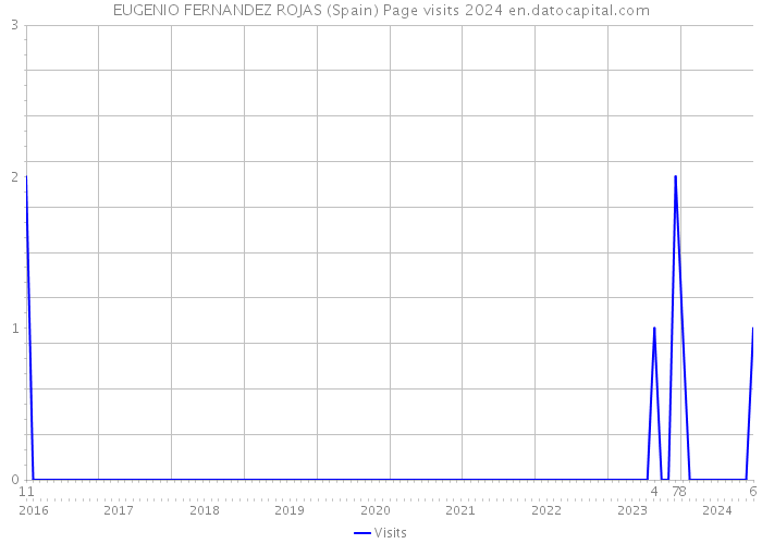 EUGENIO FERNANDEZ ROJAS (Spain) Page visits 2024 