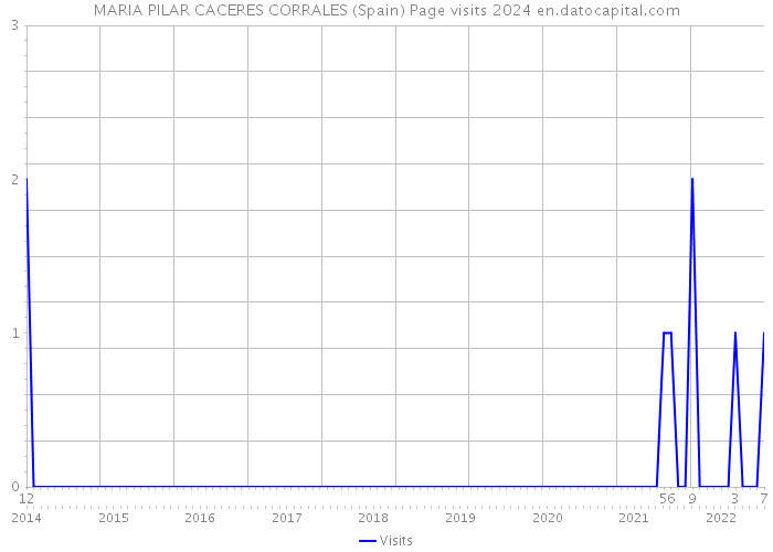 MARIA PILAR CACERES CORRALES (Spain) Page visits 2024 