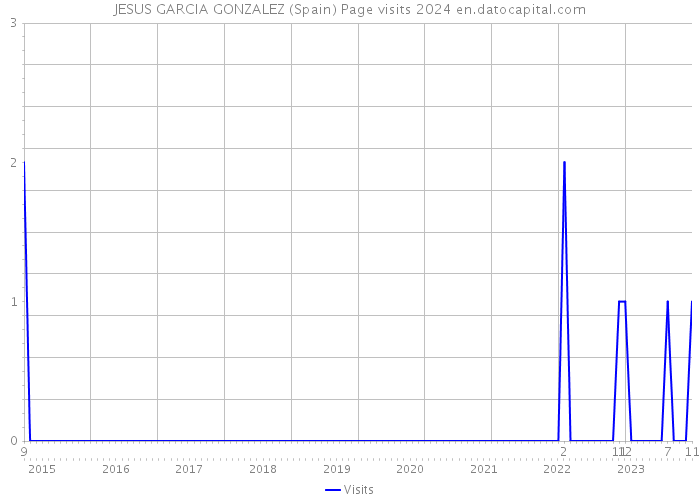 JESUS GARCIA GONZALEZ (Spain) Page visits 2024 