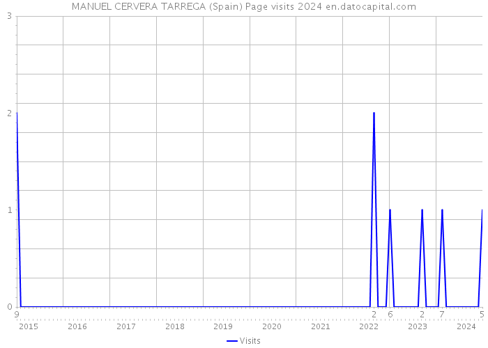 MANUEL CERVERA TARREGA (Spain) Page visits 2024 