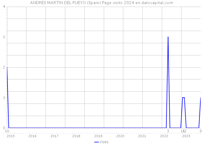 ANDRES MARTIN DEL PUEYO (Spain) Page visits 2024 