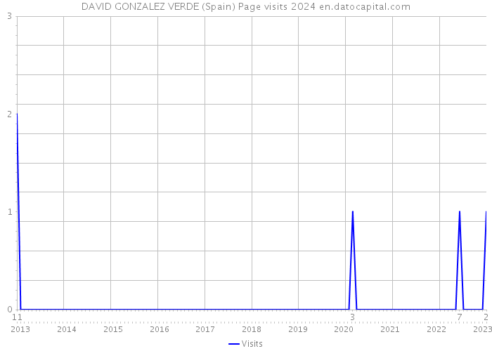 DAVID GONZALEZ VERDE (Spain) Page visits 2024 
