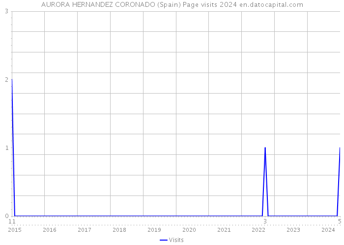 AURORA HERNANDEZ CORONADO (Spain) Page visits 2024 