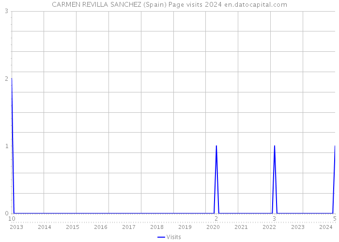 CARMEN REVILLA SANCHEZ (Spain) Page visits 2024 