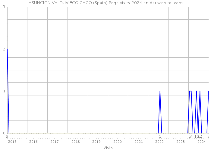 ASUNCION VALDUVIECO GAGO (Spain) Page visits 2024 