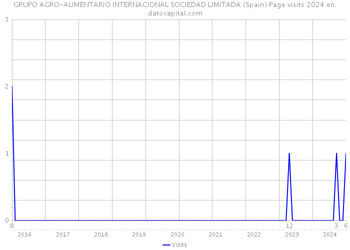 GRUPO AGRO-ALIMENTARIO INTERNACIONAL SOCIEDAD LIMITADA (Spain) Page visits 2024 