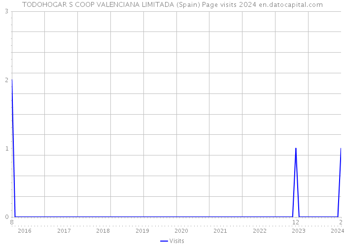 TODOHOGAR S COOP VALENCIANA LIMITADA (Spain) Page visits 2024 