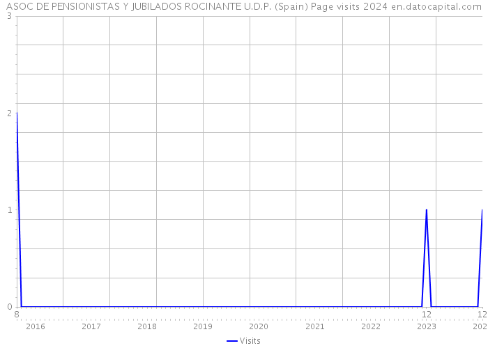 ASOC DE PENSIONISTAS Y JUBILADOS ROCINANTE U.D.P. (Spain) Page visits 2024 