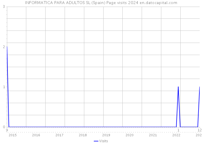 INFORMATICA PARA ADULTOS SL (Spain) Page visits 2024 