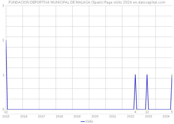 FUNDACION DEPORTIVA MUNICIPAL DE MALAGA (Spain) Page visits 2024 