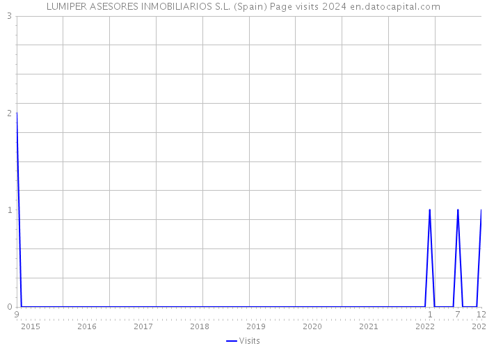 LUMIPER ASESORES INMOBILIARIOS S.L. (Spain) Page visits 2024 