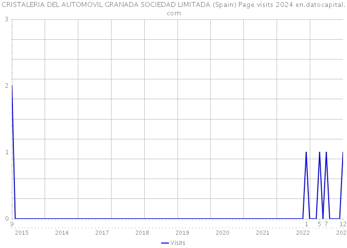 CRISTALERIA DEL AUTOMOVIL GRANADA SOCIEDAD LIMITADA (Spain) Page visits 2024 