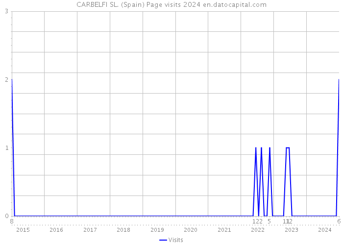 CARBELFI SL. (Spain) Page visits 2024 