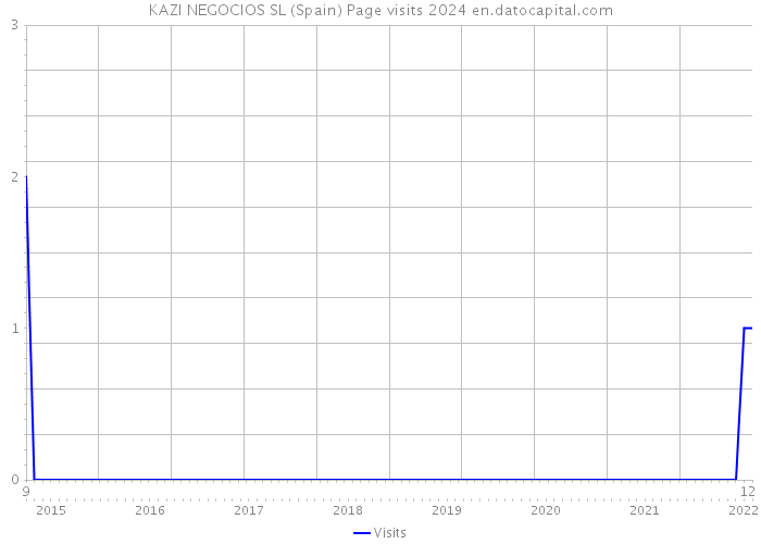 KAZI NEGOCIOS SL (Spain) Page visits 2024 