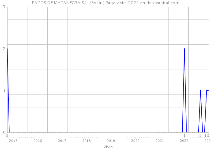 PAGOS DE MATANEGRA S.L. (Spain) Page visits 2024 