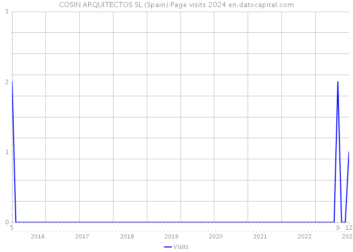 COSIN ARQUITECTOS SL (Spain) Page visits 2024 