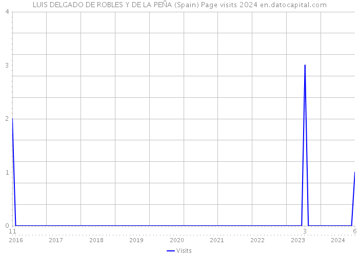 LUIS DELGADO DE ROBLES Y DE LA PEÑA (Spain) Page visits 2024 