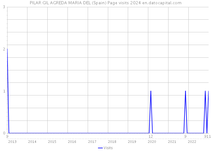 PILAR GIL AGREDA MARIA DEL (Spain) Page visits 2024 