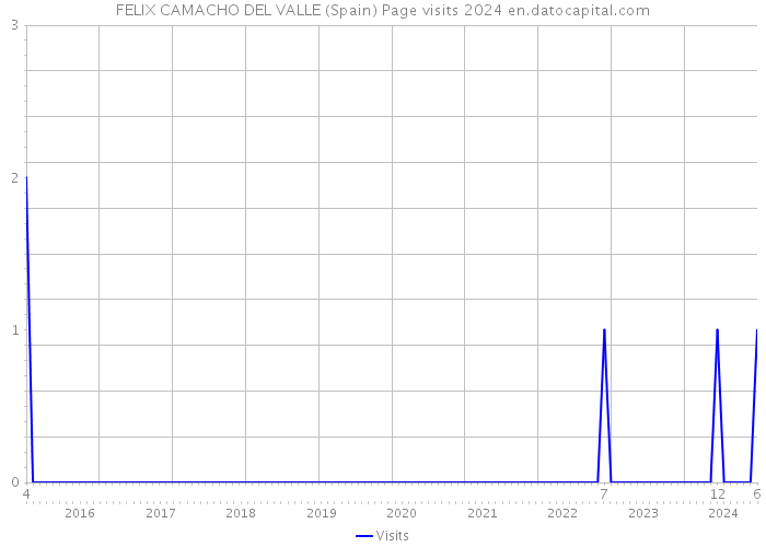 FELIX CAMACHO DEL VALLE (Spain) Page visits 2024 