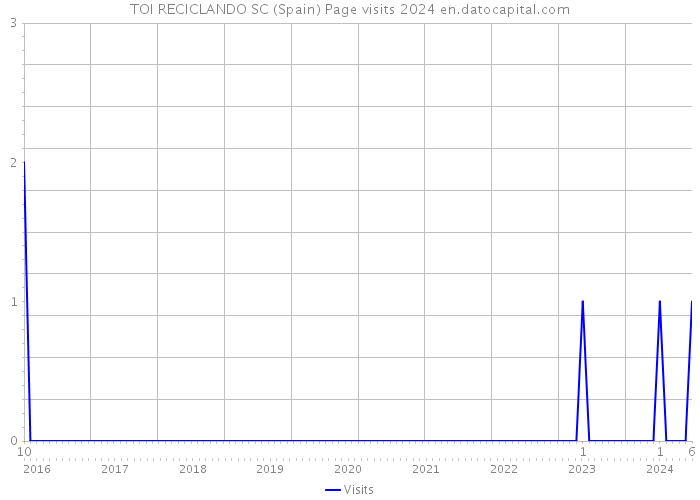 TOI RECICLANDO SC (Spain) Page visits 2024 