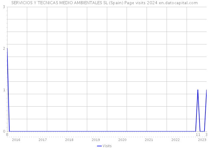 SERVICIOS Y TECNICAS MEDIO AMBIENTALES SL (Spain) Page visits 2024 