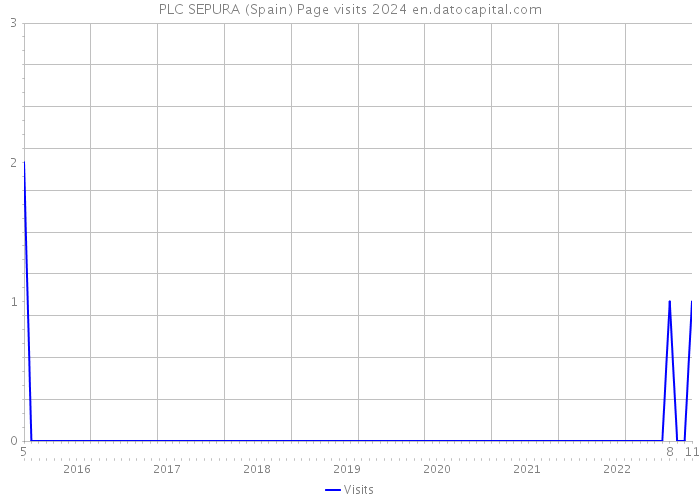 PLC SEPURA (Spain) Page visits 2024 