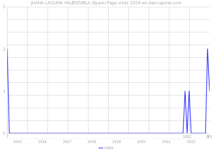JUANA LAGUNA VALENZUELA (Spain) Page visits 2024 