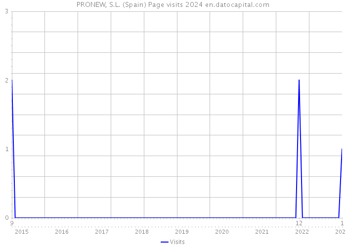 PRONEW, S.L. (Spain) Page visits 2024 