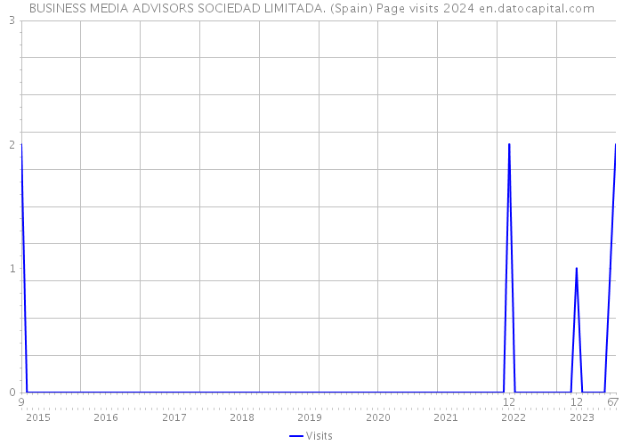 BUSINESS MEDIA ADVISORS SOCIEDAD LIMITADA. (Spain) Page visits 2024 