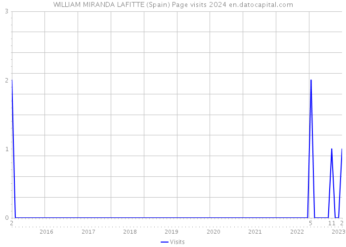 WILLIAM MIRANDA LAFITTE (Spain) Page visits 2024 