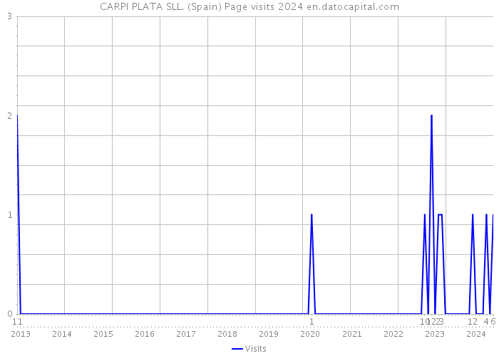 CARPI PLATA SLL. (Spain) Page visits 2024 