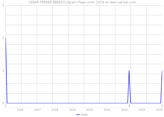 CESAR FERRER BEREZO (Spain) Page visits 2024 