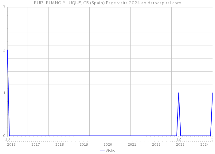 RUIZ-RUANO Y LUQUE, CB (Spain) Page visits 2024 