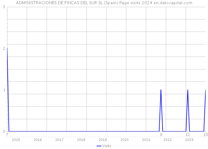 ADMINISTRACIONES DE FINCAS DEL SUR SL (Spain) Page visits 2024 