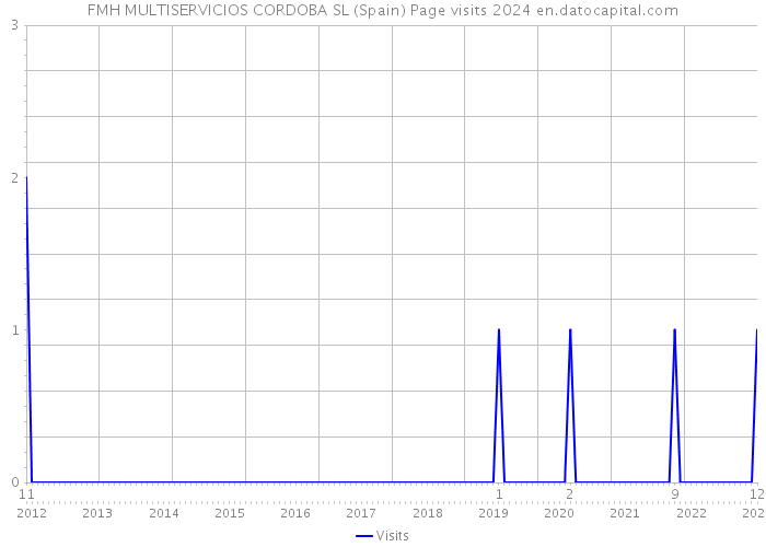 FMH MULTISERVICIOS CORDOBA SL (Spain) Page visits 2024 